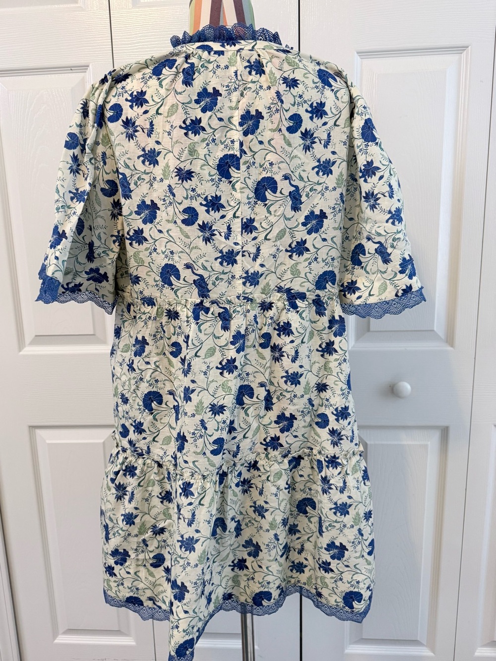 Tuckerneck Bluebird Melody Floral Linen/Cotton blend Dress - Picture 3 of 9